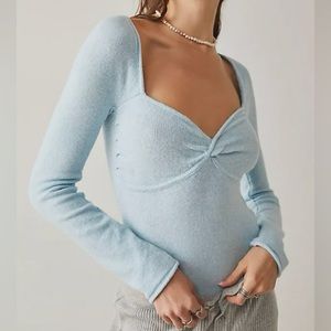 Baby Blue Free People Bodysuit
